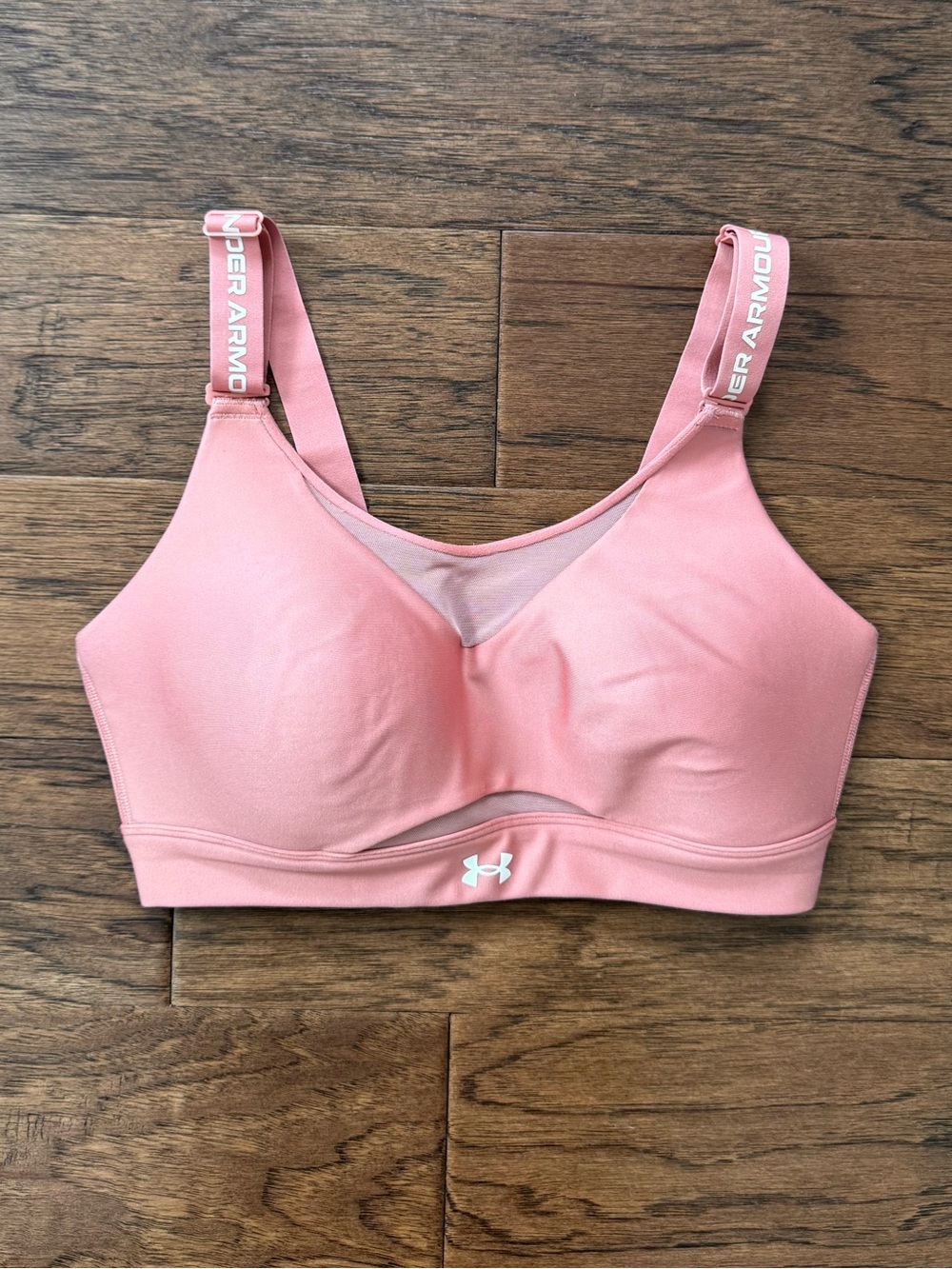 GUC Under Armour Infinity 2.0 High Impact Sports Bra Coral Pink Large A-C